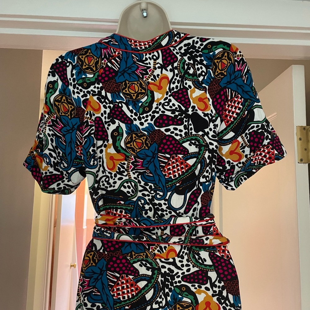 Veronica Beard Serena Multicolor Patterned Wrap M… - image 7